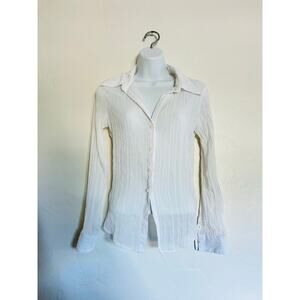 Anxiety White Button down.  Sweater